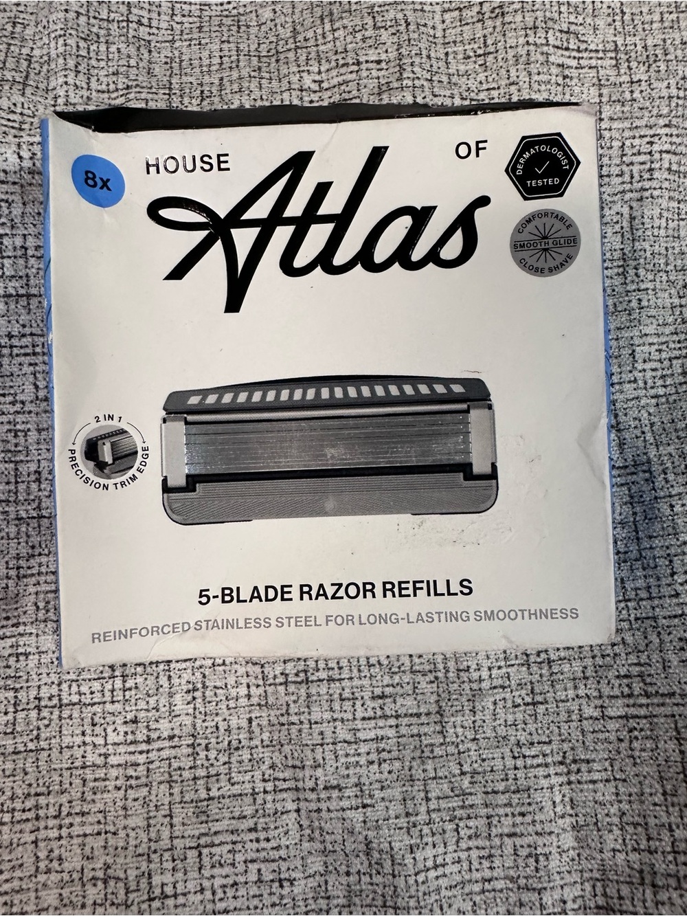 Atlas 5-Blade Razor Refills - White